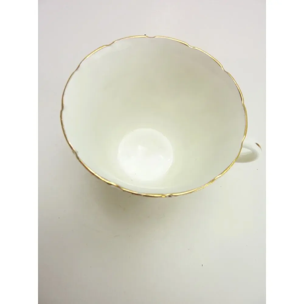 Vintage Colclough Bone China Teacup Gold Floral Pattern 1940s Tea Cup England